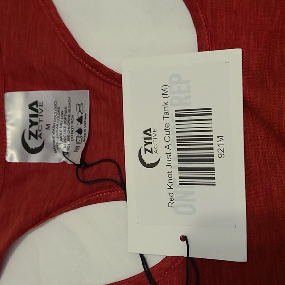 Zyia knot just a cute tank burgundy medium - Picture 2 of 3